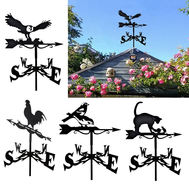 Metal Weather Vane Decorative Wind Direction Indicator Garden ...