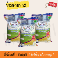 แพ็คx3 ข้าวสาร ข้าวหอมมะลิใหม่ ตรานกทาคู่ (ขนาด 5 กิโลกรัม)