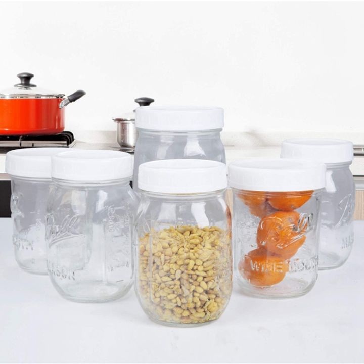 10pcs-plastic-storage-caps-lids-ribbed-for-standard-regular-mouth-mason-jar-bottle
