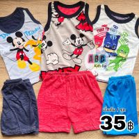 abckids ชุดเสื้อกล้ามเด็ก อายุ 1-6 ขวบ Size S-XL ชุดเซ็ตเด็กใส่ได้ทั้งเด็กผู้ชายและเด็กผู้หญิง (WUN-3)