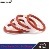 Merah/Putih 10 Buah VMQ Cincin Silikon Paking CS 4Mm OD 12 150Mm Silikon O Cincin Paking Makanan Kelas Karet O-ring Bermacam-macam Alat Hvac