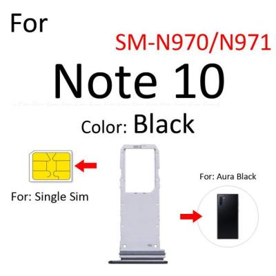 【☸2023 New☸】 anlei3 ที่ใส่ซิมการ์ดช่องเสียบถาดช่องเสียบเครื่องอ่านที่ใส่ซิมการ์ดช่องเสียบ Adapter Micro Sd สำหรับ Samsung Galaxy Note 10 Plus 5G N970 N976 N975
