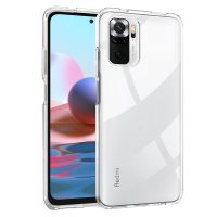 Cover Belakang Tahan Benturan Transparan untuk Xiaomi Redmi Note 10 / 10S / 10 Pro / Pro Max TPU Casing Ponsel Silikon Sejernih Kristal Lembut