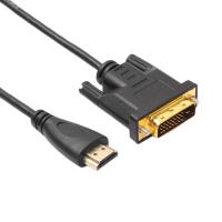 [HOT HAIXWLXKWW 589] 1080P 3D HDMI-เข้ากันได้กับ DVI HDMI-สายเคเบิลที่เข้ากันได้ DVI-D 24 1 Pin สายอะแดปเตอร์สำหรับ XBOX DVI เป็น HDMI-สายที่เข้ากันได้1M