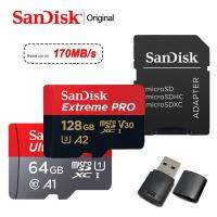 SANDISK Ultra ไมโคร SD ขนาด256GB การ์ดความจำ128GB 64GB 32GB ไมโครการ์ด SD เอสดี /Tf แฟลช512GB 1TB ไมโคร400GB สำหรับโทรศัพท์เอ็กซ์ตรีมโปร