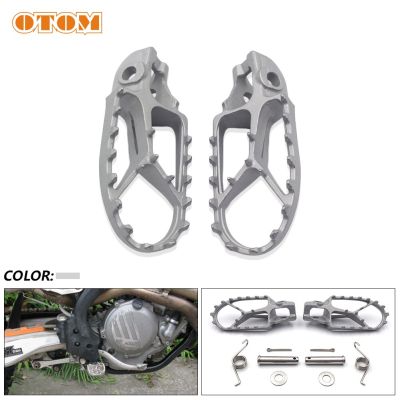 OTOM New Motorcycle Footrests Foot Peg Pit Dirt Bike Stainless Steel Front Footrests Pedal For KTM SX 125 150 250 SXF XC 350 450 Wall Stickers Decals