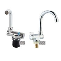 Chrome Brass Camper Trailer Travel RV Caravan Folding Faucet Single Hot Cold Water Mixer With Hose