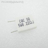 5PCS BPR56 5W 0.22R 0.22 ohm 5w Non-inductive Ceramic Cement Resistor Wirewound Resistance