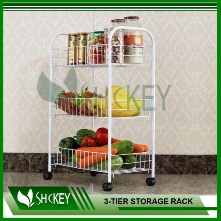 Shckey 3tier Multipurpose removable kitchen cart storage rack Lazada PH