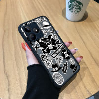 เคสสำหรับ Realme C53 Realme Narzo N53แฟชั่นที่สร้างสรรค์ขอบเคสนิ่มใส่โทรศัพท์มีน้ำค้างแข็งโปร่งใสแข็งกันกระแทกคลุมทั้งหมดเคสป้องกันกล้อง