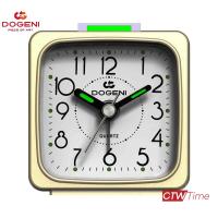 DOGENI Alarm Clocks นาฬิกาปลุกทรงเหลี่ยม รุ่น TEP005GD (ขอบสีทอง)