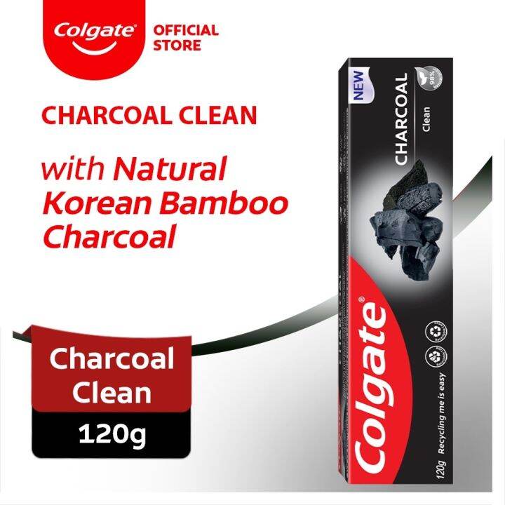 Colgate Anticavity Toothpaste Infused with Korean Bamboo Charcoal 120g