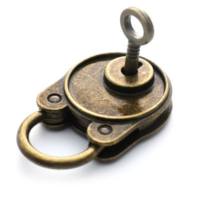 [aCHE] VINTAGE padlock เก่าสไตล์ล็อคโน้ตบุ๊คกระเป๋ากุญแจทองเหลืองโบราณ