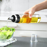 Premium Olive Oil Bottle No Drip Glass Oil Pourer Kitchen Olive Oil Container Vinegar Measuring Spout Bottle 350ML &amp; 500ML