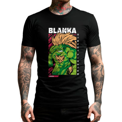 New FashionT-Shirt Cotton Blanka Street Fighter Character Fight Game Capcom 2023