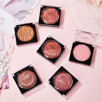 ผง MENOW Blusher 10สีเคลือบมุกกลีบดอกสีแดงไฮไลท์สีธรรมชาติ Menghue B705