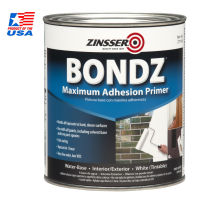 Zinsser สีรองพื้นวัสดุผิวเรียบ กระเบื้อง ไฟเบอร์กลาส แก้ว สูตรน้ำ Bondz High Adhesion Primer