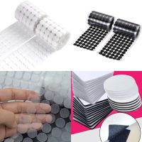 Self Adhesive Dot Nylon Waterproof Adhesive Fastener Strong Glue Magic Sticker Disc Round Coins Hook Loop Tape Home Use