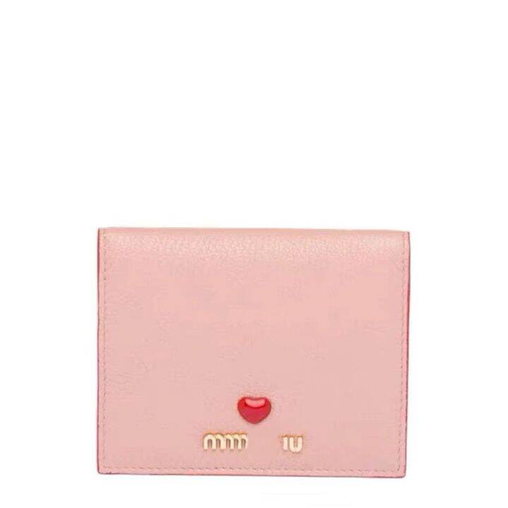 heart-ladies-peach-heart-envelope-wallet-short-female-card-bag-large-capacity-multi-card-cowhide-wallet-thin-fashion-women