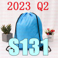 ล่าสุด2023 Q2 BS 131ถุง Drawstring BS131เข็มขัดกันน้ำกระเป๋าเป้สะพายหลังรองเท้าเสื้อผ้าโยคะวิ่งออกกำลังกายกระเป๋าเดินทาง