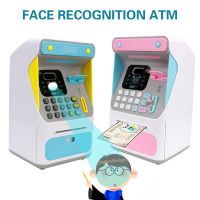 【LZ】 Simulated Face Recognition ATM Machine Cash Box Gift For Kids Electronic Piggy Bank Money Boxes Auto Scroll Paper Banknote