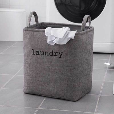 Laundry Basket Classic Foldable Toy Storage Bucket Picnic Dirty Clothes Bag Box Canvas Organizer Hamper Square Bin