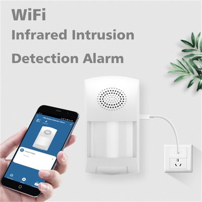 【LZ】◇™✴  Glomarket Smart Wifi Tuya Alarm Remote Control Infrared Intrusion Detection Alarm for Smart Home Security Alarm