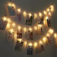 AMIR 5M Photo Clip Holder LED String Lights For Christmas Party Wedding Home Decoration Fairy Lights 40LED Battery Powered