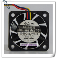 Fnhg Sanyo 4010 109P0412M903 12V 0.06A 4Cm เงียบแชสซีบอลพัดลมคู่