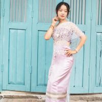 ♕✠  Dai Thai national costume web celebrity female suit covered five times that wipe a bosom Thai photo studio tour in the summer of 2021