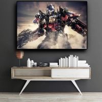 ❂ โปสเตอร์ภาพยนตร์ Optimus Prime โปสเตอร์ Transformers อะนิเมะโปสเตอร์ภาพวาดผ้าใบ Wall Decor โปสเตอร์ Wall Art Picture Home Decor