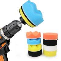 3inches 11pcs/set Drill Brush Kit Foam Disc Wool Pad for Polishing Self-Adhesive Buffing Waxing Sponge Wheel Cleaning Hand Tool Adhesives Tape