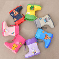 Boys Girls Winter Warm Waterproof Rainboots Children Rubber Shoes Kids Rain Boots Cute Cartoon Toddler Child Water Shoes CSH1208