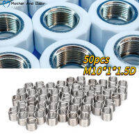 50Pcs Thread Inserts ชายหญิงลด Nut Repair เครื่องมือ ตัวยึดสแตนเลส M10x1x1.5D