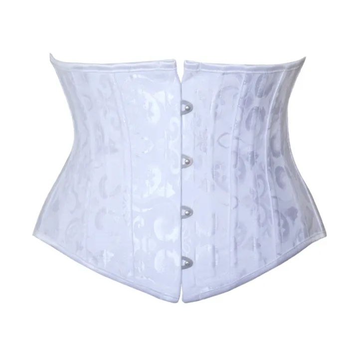 Corsets Corset 23 Cm Super Short 24 Steel Belly In Bone Palace Outside