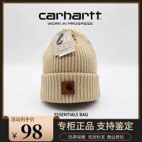 Carhartt หมวกถักสำหรับผู้หญิง,Topi Dingin ลำลองกันหนาวสำหรับผู้ชายหมวกขนสัตว์คู่เล่นสกีกลางแจ้งใหม่