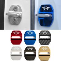 4PCS Car Door Lock Cover Auto Emblems Case For Mini Cooper Countryman clubman F54 F56 F55 F60 R60 R61 Car Accessories Styling