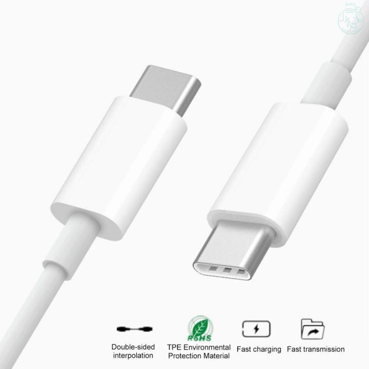 สายชาร์จมือถือใช้สำหรับระบบ-usb-c-to-usb-c-1m-เป็นสายชาร์จมือถือรองรับ-type-c-และรองรับชาร์จไว-pd-พร้อมส่ง