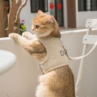 Cat Dog Traction Rope Summer Mesh Breathable Vest Type Anti-break Free Pet Chest Strap Walking Dog Rope Cat Rope Chain