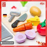 Hape ของเล่นไม้ ของเล่นทำอาหาร ชุดตัดปอก หั่นผัก ขูดซีส Cooking Essentials ของเล่น เสริมทักษะ สำหรับเด็ก 3 ปีขึ้นไป