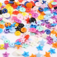 10sets Heart/Star T5 Plastic Snap Button Press Stud Fastener Buttons Garment Clothing Accessories For Baby Clothes Clips Buttons Haberdashery