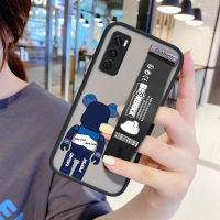 UCUC เคสโทรศัพท์เคสสำหรับ Vivo V20 SE ปลอกกันกระแทก Frosted กลับ Pepsi กระเป๋าหมีเคสใส่โทรศัพท์ Soft Edge Full ฝาครอบเลนส์ป้องกันเลนส์ Ultra Thin (สายรัดข้อมือ) โทรศัพท์กรณี