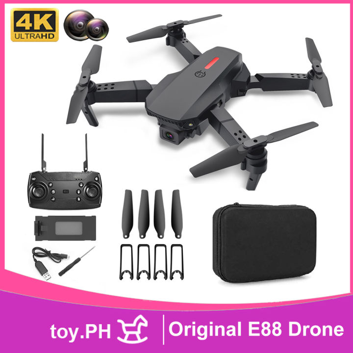 Original E88 Pro Rc Drone With Wide Angle Hd 4k Single Dual Camera Live