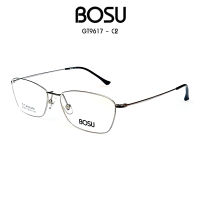 ?กรอบแว่นตา BOSU รุ่น GT9617-C2 เต็มกรอบสีเงิน วัสดุTitanium น้ำหนักเบา ใส่สบาย บริการตัดเลนส์สายตาราคาถูก