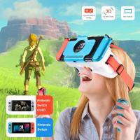 VR Glasses For Nintendo SwitchNS OLED Game Console Ergonomic Design Adjustable 3D Eyeglasses Handsfree VR Game Accessory