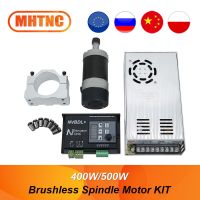 【hot】♧۞ Brushless Air Cooled Spindle Motor kit 1 pcs spindle motor controller power supply mount 7 ER11 collets