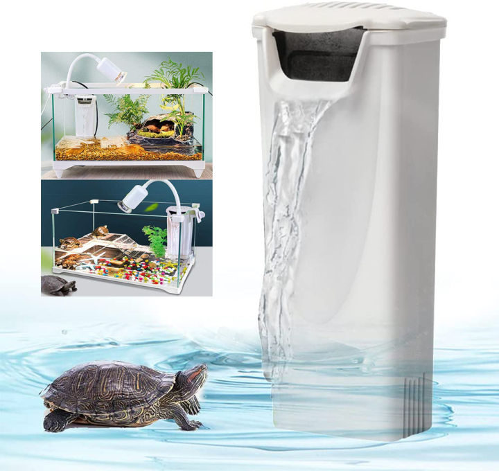 Turtle Filter Submersible Low Water Level Filter Turtle Tank Aquarium ...