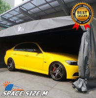 เต็นท์จอดรถพับได้ โรงจอดรถสำเร็จรูป CARSBRELLA รุ่น SPACE SIZE M สำหรับรถขนาดกลาง ยืด หด พับ เก็บได้ ใช้งานสะดวก