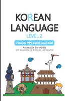 หนังสืออังกฤษใหม่ Korean Language: Level 2: includes MP3 audio download (Korean Language") 2 [Paperback]