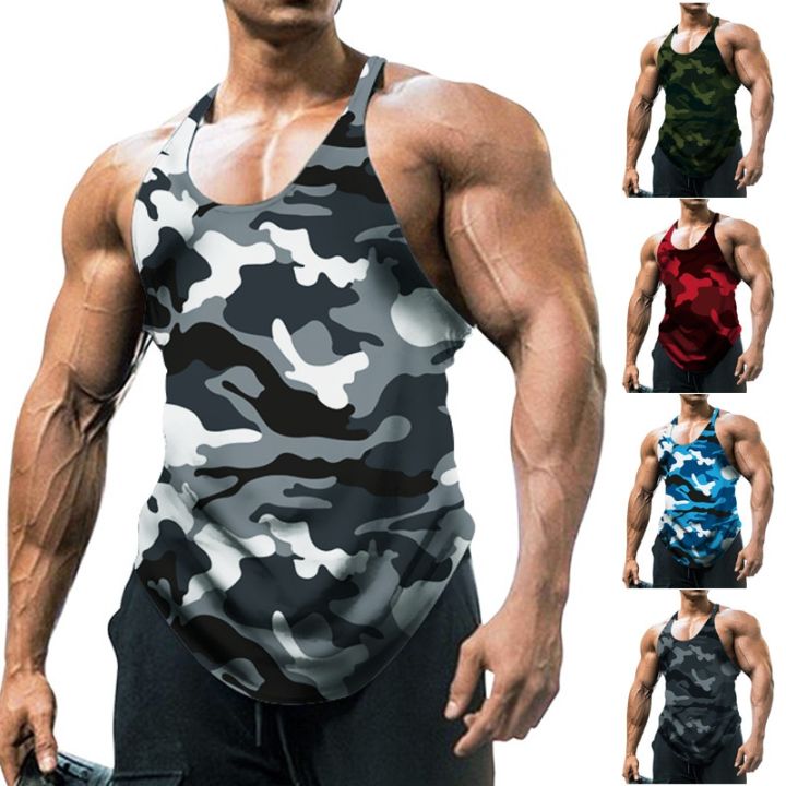 Casual Tank Tops For Women Camouflage Sleeveless Tops Vest O Neck